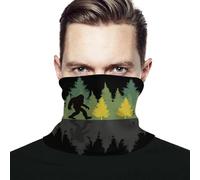Unisex Bandana Vintage Sasquatch Bigfoot Trees Woods Balaclava Durable Neck Gaiter Breathable Magic Headband For Soccer Tennis Snowboarding