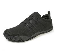 Unisex Barefoot Shoes for Men and Women with Wide Toe Box Zero Drop Design Minimalist Hike Footwear Water Shoes Five Finger Cross-Trainer Ideal for Walking Hiking and Grounding Activities Black