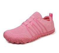 Unisex Barefoot Shoes for Men and Women with Wide Toe Box Zero Drop Design Minimalist Hike Footwear Water Shoes Five Finger Cross-Trainer Ideal for Walking Hiking and Grounding Activities Pink