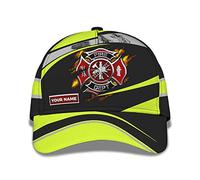 Unisex Baseball Cap Adjustable Snapback-Cap Lightweight Sun-Hats for Hiking Outdoor Summer 3D Print Customized Firefighter Fire Dept