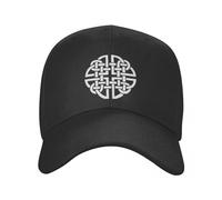 Unisex Baseball Cap Classic White Celtic Dara Knot Celts Symbols Trucker Hat Adult Adjustable Baseball Cap for Men Women Sun Protection