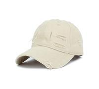 Unisex Baseball Cap Distressed Jean Hat for Spring Adult Outdoor Adjustable Cycling Hiking Beggar Hat Hats for Teens Seaside Uv Protections for Girls Outdoor Unisex for Hiking Cycling Beige
