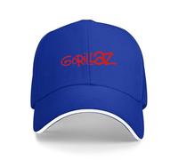 Unisex Baseball Cap Gorillaz Punk Rock Summer Cotton Golf Cap Men Adjustable Baseball Caps Blue