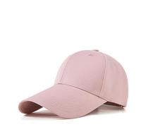Unisex Baseball Cap Sun Protection Fashion Adjustable Men Women Baseball Hat Extended Brim Personality Dad Hat, Dusky Pink, One size