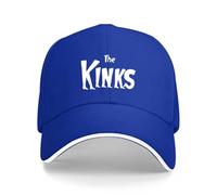 Unisex Baseball Cap The Kinks Rock Band Summer Cotton Golf Cap Men Adjustable Baseball Caps Blue
