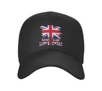Unisex Baseball Cap Vintage United Kingdom Flag Gym Hat Vintage Running Hat Fashion Trucker Cap for Running Hiking Sports