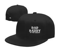 Unisex Baseball Hat Dad in The Streets Daddy in The Sheets Snapback Cap Flat Bill Unisex Casual Outdoor Hats, for Outdoor, Cycling, Tennis, 55-59cm