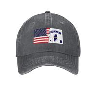 Unisex Baseball Hat Franklin County Ar Flag and America Hip Hop Cap Personalised Adjustable Outdoor Hats, for Beach, Tennis, Travel, 55-59cm