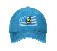 Unisex Baseball Hat Us and Flag Map of Western Australia Sun Visor Hat Classic Unisex Trucker Hats, for Golf, Outdoor, Cycling, 55-59cm