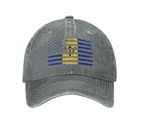 Unisex Baseball Hat Us and Flag of Barbados Sun Visor Hat Casual Adjustable Outdoor Hats, for Fishing, Camping, Cycling, 55-59cm