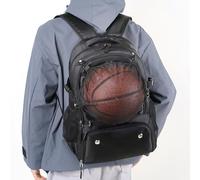 Unisex Basketball Backpack, Sports Bag, 19.69x12.6x9.84 Inches Ball Compartment, Sturdy Design with Shoe Storage for Soccer, Football, Outdoor Activities, Hiking, Gym, School, Home Use