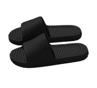 Unisex Bathroom Slippers Silent Noise Reducing Non Slip Shower Shoes Lightweight Breathable Beach Sandals Indoor Outdoor Footwear for Pool Beach Bathroom Black