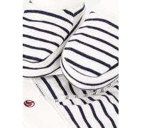 Unisex Beanie & Booties Set for Babies, PETIT BATEAU white