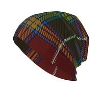 Unisex Beanie Hat Old Scotsman Clan Baxter Tartan Plaid Warm Slouchy Knit Hat Headwear Gift for Adult