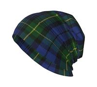 Unisex Beanie Hat Old Scotsman Clan Gordon Tartan Plaid Warm Slouchy Knit Hat Headwear Gift for Adult