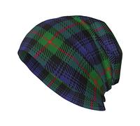 Unisex Beanie Hat Old Scotsman Clan Murray Tartan Plaid Warm Slouchy Knit Hat Headwear Gift for Adult