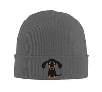 Unisex Beanies Longhaired Dachshund Dog Hat Autumn Winter Beanies Puppy Doxie Caps Female Male Knitted Hat Warm Gift