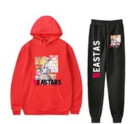 Unisex Beastars Sweatshirt&Jogger Pants Two Piece Set Anime Cosplay Legoshi Printed Casual Set