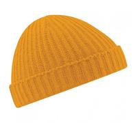Unisex Beechfield Trawler Fisherman Docker Beanie Hat 6 Colours Soft Touch Mustard