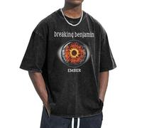 Unisex Benjamin Rock Band T-Shirt Crewneck tee Shirt Print Vintage wash Loose Casual Short Sleeve Cute Summer Oversized Cotton Fashion Top Tees,s-2xl
