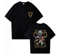 Unisex Black Clover T-Shirt Asta Yami Sukehiro Casual Streetwear Short Sleeve Harajuku T-Shirt Black Clover Noelle Graphic Pullover Tee Tops Fans Gift