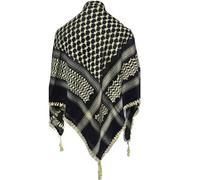 Unisex Black Cream Arab Head Scarf Wrap Arafat Keffiyeh Yashmagh