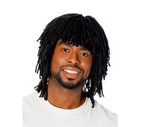 Bristol Novelty BW204 Dreadlocks Short Wig For Men Black Ruud Guillit Rasta,
