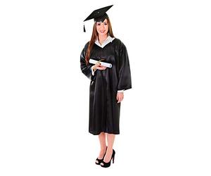 Unisex Black Graduation Costume Set for Adults - Elegant Design, Perfect for Commencement, Themed Events, Costume Parties, & More Halloween