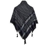 Unisex Black Grey Arab Head Scarf Wrap Arafat Keffiyeh Yashmagh