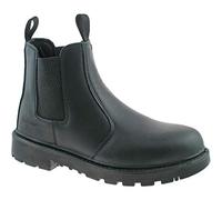 Grafters Safety Dealer Boot – Grinder – Unisex Black Leather – UK Size 9