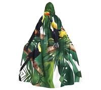 Unisex black marble texture gold Print Hooded Cloak Costume for Halloween | Witch Vampire Grim Reaper Dark Mage Carnival Cape Costumes Cos Easter Costumes Cape Party Easter Carnival Comic