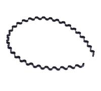 Unisex Black Metal Sports Hairband Headband Wave Zigzag Hair Band UK