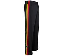 Unisex Black Reggae Adult Jamaica Sport Abadas Martial Art Track Trousers Pants (Jamaican, Reggae) - XS