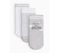Unisex Born In 2026 Terry Socks 3 Pack 12-24 months