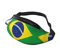 Unisex Brazil Classic Flag Print Belt Bag, Adjustable Strap Waist Bag Crossbody Bag for Travel Hiking Sports