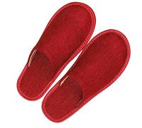 Unisex Breathable Linen House Slippers For Women And Men， Comfy Memory Foam,Non Slip Home Sleepers For Adult Couples Indoor Outdoor (Color : Red, Size : 39/40 EU)