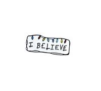 Unisex Brooch I Believe Pattern Letters This is A Positive Sign Brooch Simple Creative Letters Brooch Pin Clothes Decor Accessories,2# Useful and Practical