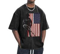Unisex Bruce Singer Shirt Retro - Inspired Oversized Short Sleeve Crew Neck T-Shirts for Casual Wear Black XXL