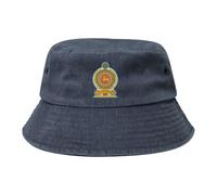 Unisex Bucket Hat Sri Lanka National Emblem Reversible Men’s Women’s Fisherman Hat Sun Hats for Hiking Travel Camping Fishing Summer Bucket Hats Sun Beach Cap Navy Blue