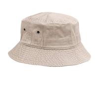 Unisex Bucket Small Brim Summer Beach UV Protective Packable Travel Hat - Beige - S/M