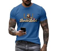 Unisex Bunny Bowl Shirt Bowl Merch Tee Graphic Halftime Show Tee Short Sleeves Round Neck Plus Size Bad Bu NNY Shirt for Football Fan Gift 03-Blue M