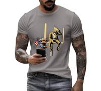 Unisex Bunny Bowl Shirt Bowl Merch Tee Graphic Halftime Show Tee Short Sleeves Round Neck Plus Size Bad Bu NNY Shirt for Football Fan Gift 04-Gray M