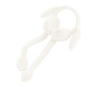 Unisex Bunny Ear Warmers - Cute Rabbit Earmuffs for Winters/Outdoor - Furry Headbands (White, One Size)