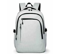 Unisex Business Backpack, Lightweight School Bag, Hidden Pocket Design Computer Bag, Suitable for Business Travel, Work Meeting Carry (White,32 x 14 x 45 cm / 12.5 x 5.5 x 17.7 in)