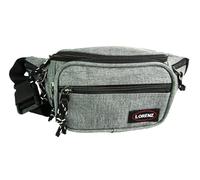 Unisex Canvas Bum Bag Travel Festival Waist Bag Adjustable Strap Fanny Pack (Light Grey)