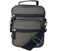 Unisex Canvas Style Multi-Functional Practical Shoulder Cross Body Utility Bag with Belt Loop - Green