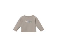 Unisex Casual Fit T-Shirt with Artwork and Snap Buttons for Babies s.Oliver Beige 3 monthes