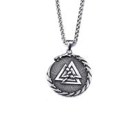 unisex Celtic knot necklace of Viking dragon Punk for men Nordic triangular rune amulet pendant Scandinavian jewelry gift Jewelry Accessories