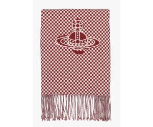 Unisex Checkmate Light Grey Wool Scarf - Grey Fabric / One Size