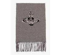 Unisex Checkmate Pink Wool Scarf - Pink Fabric / One Size